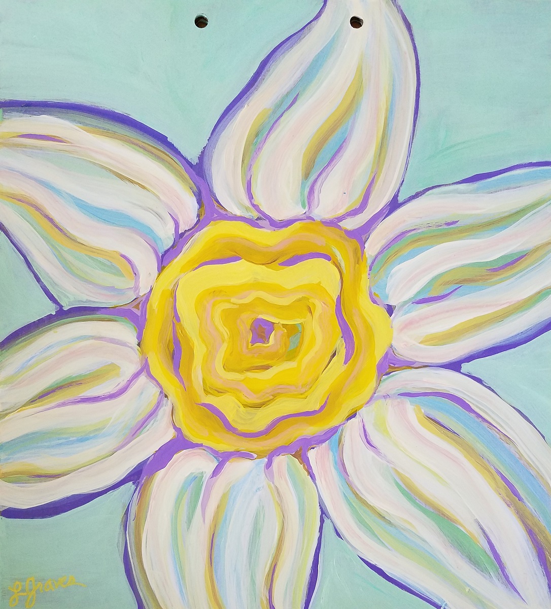 Daffodil_Acrylic on Board