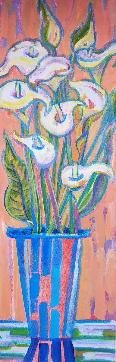 Mendocino Callas_Acrylic on Canvas