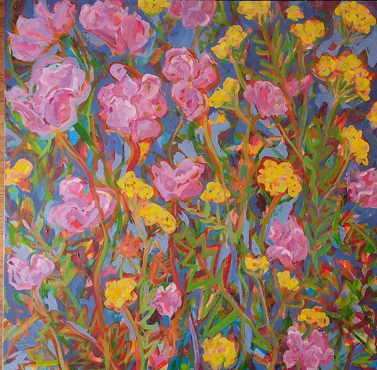 Poppies & Yarrow_Oil on Canvas