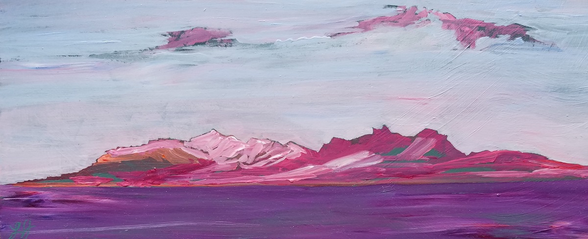 Purple Island_Oil on Board